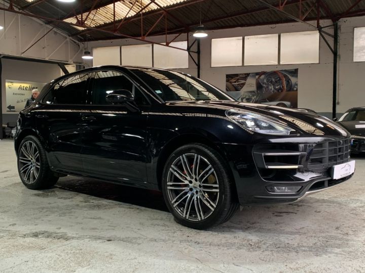 Porsche Macan PORSCHE MACAN TURBO PDK 3.6 400CV / PANO / CHRONO / ECHAP / FRANCE Noir - 14