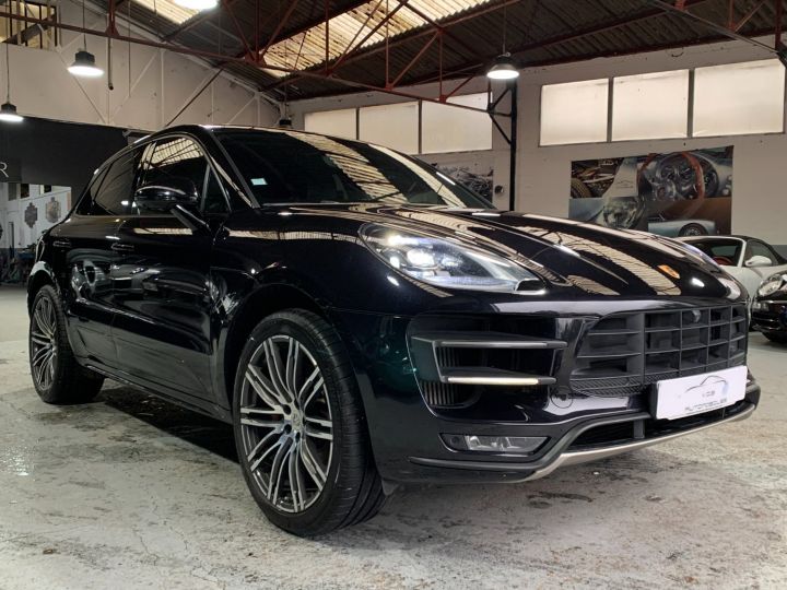 Porsche Macan PORSCHE MACAN TURBO PDK 3.6 400CV / PANO / CHRONO / ECHAP / FRANCE Noir - 13