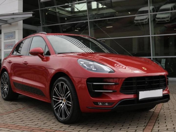 Porsche Macan Turbo PERFORMANCE/ACC/SPORT DESIGN Rouge - 1