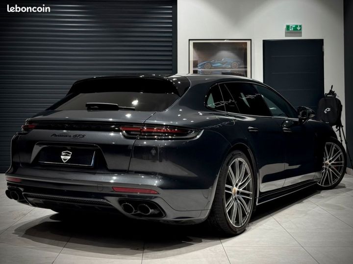 Porsche Panamera II SPORT TURISMO GTS PERFORMANCE 4.0 V8 460 CH PDK 8 SportDesign ROUE DIRECTRICE CARBONE JA21 MATRIX SOFT CLOSE CAM360 TÊTE HAUT VOLANT FULL OPTIONS Gris - 3