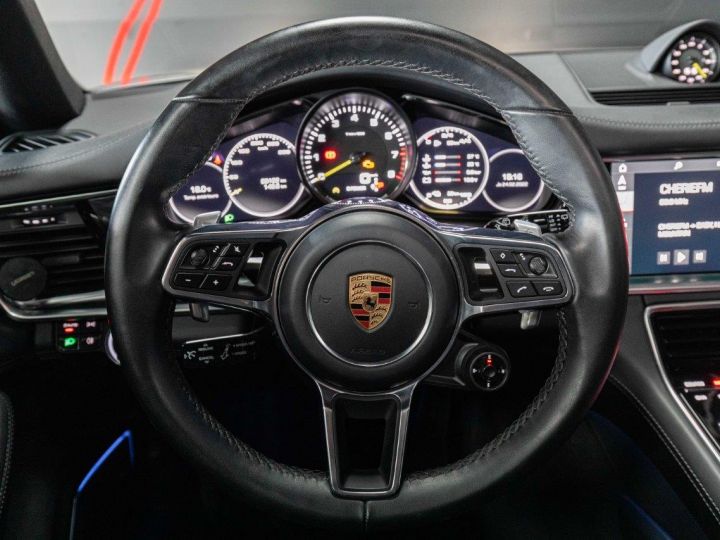 Porsche Panamera Sport Turismo 4 E-Hybrid - Toit Pano, Echap. Sport, Roues AR Directrices, SportDesign Noir, Bose, Caméra 360°, ... - Garantie 12 Mois Gris Quartz Métallisé - 18