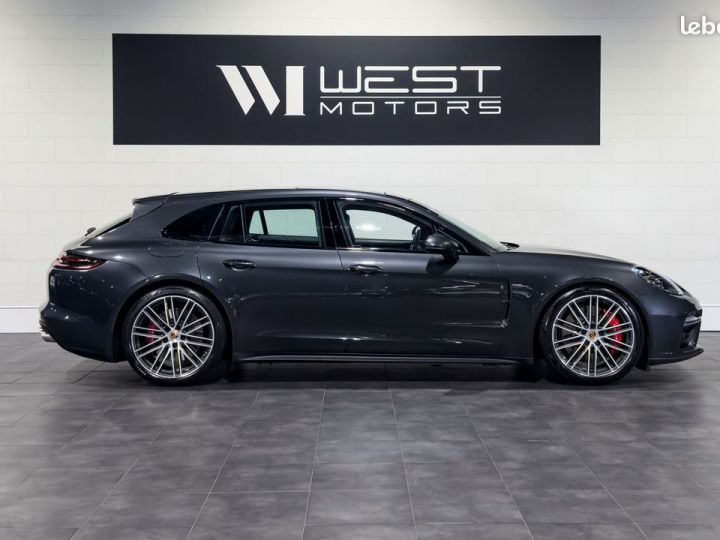 Porsche Panamera Turbo Sport Turismo V8 4.0 550 – Française 33K Options Roues ar. Direct. Chrono Echap. PDLS+ Burmester 961EMOIS Gris - 3