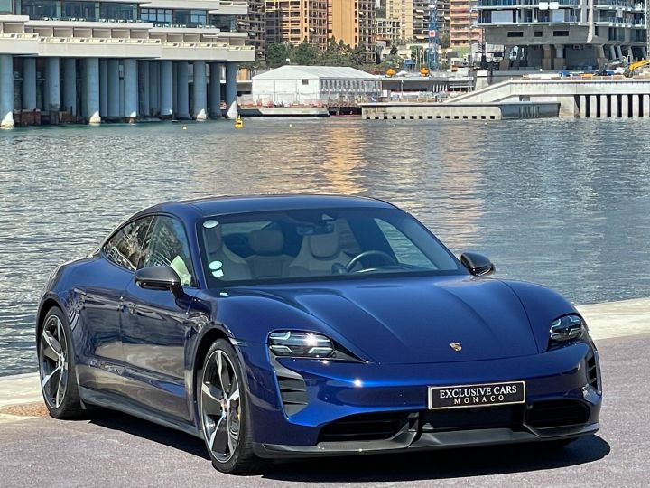 Porsche Taycan TURBO S 761 CV - MONACO Bleu Gentiane Metal - 3