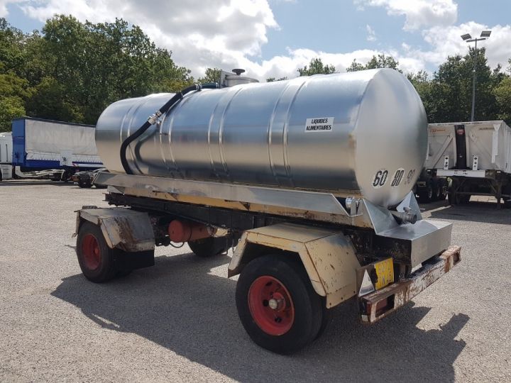 Remolque Fruehauf Cisterna alimentaria CITERNE INOX ETA 4500 litres 2 essieux GRIS - NOIR - 4