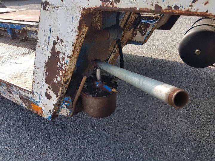 Remorque Samro Porte engins PORTE-ENGINS 2 essieux BLANC - BLEU - 19
