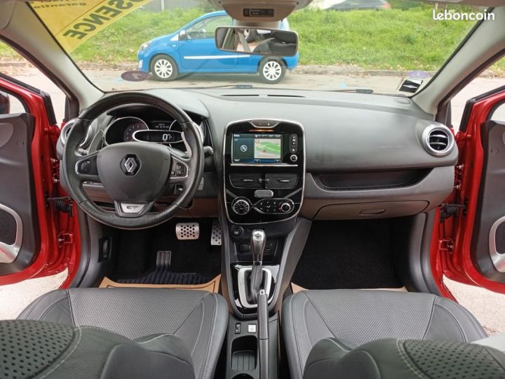 Renault Clio 4 tce 120cv GT-LINE cuir clim gps toit pano bva palette crit air 1 ct ok garantie 12 mois 9990 Rouge - 5