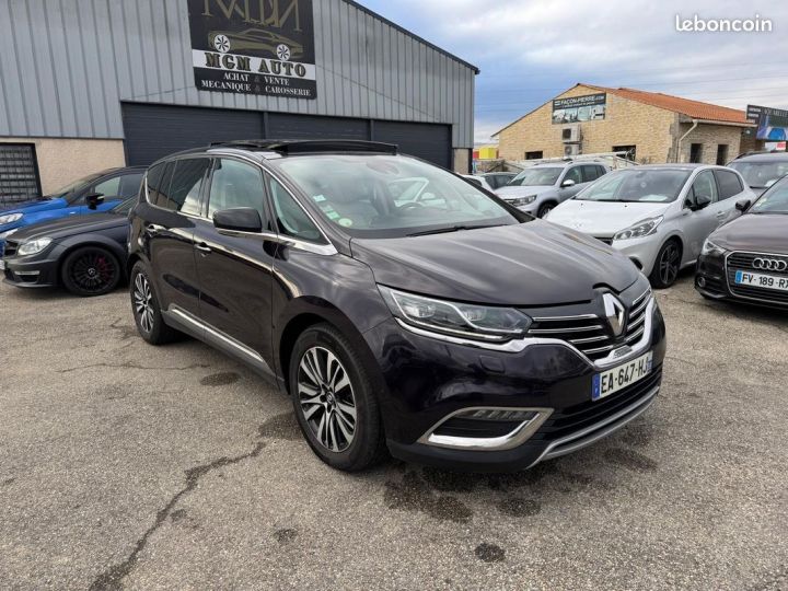 Renault Espace v 1.6 dci 160 ch initiale paris edc 4control toit ouvrant pano dvd appuie tete detecteur angle mort attelage son bose- camera Marron - 1