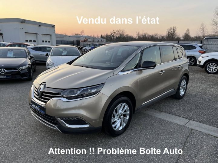 Renault Espace V 1.6 dCi 160ch INTENS EDC 7Places BVA Camera / Problème Boîte auto BEIGE - 1