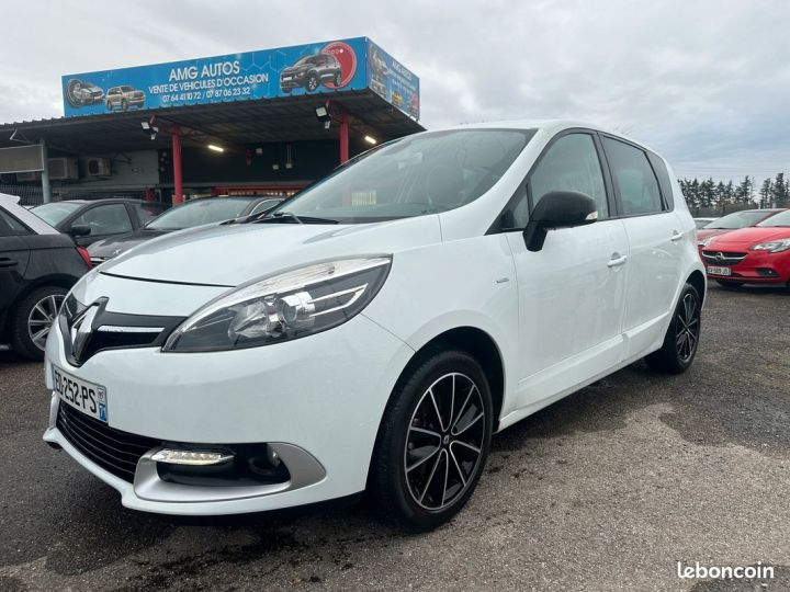 Renault Scenic tce 115 cv limited 1 ere main faible km garantie 12 mois Blanc - 1