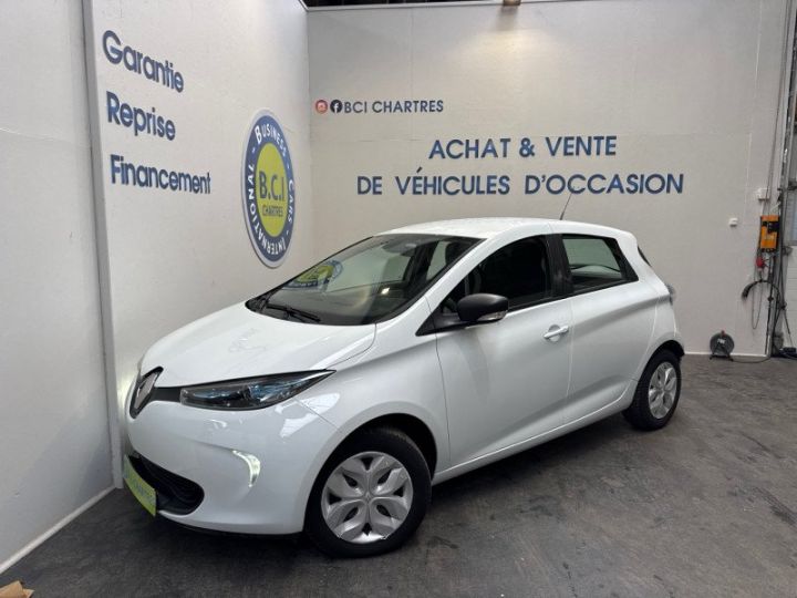 Renault Zoe SOCIETE 2 PLACES LIFE CHARGE NORMALE R90 MY19 location de batterie Blanc - 1