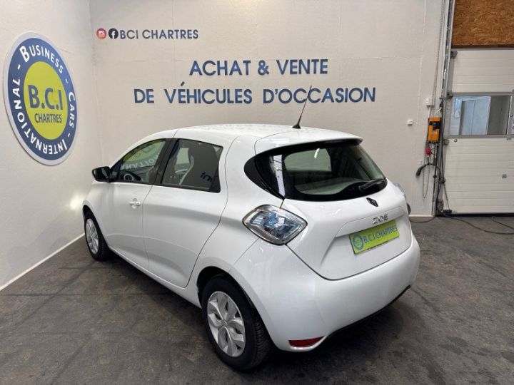 Renault Zoe SOCIETE 2 PLACES LIFE CHARGE NORMALE R90 MY19 location de batterie Blanc - 4