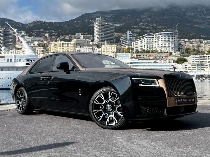 Rolls Royce Ghost BLACK BADGE V12 600 CV Black Diamond / Petra Gold Vendu - 8
