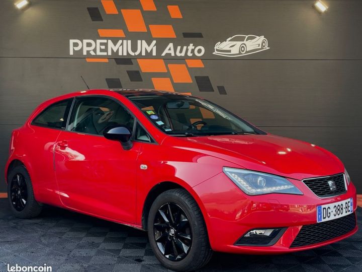 Seat Ibiza 1.2 Tsi 86Cv Itech Plus Xénon Led Semi Cuir Climatisation Entretien Ok Ct 2027 Rouge - 2