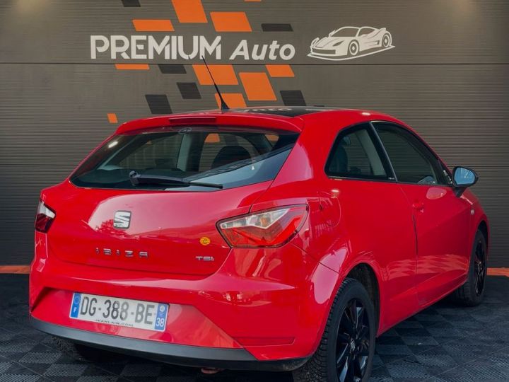 Seat Ibiza 1.2 Tsi 86Cv Itech Plus Xénon Led Semi Cuir Climatisation Entretien Ok Ct 2027 Rouge - 3