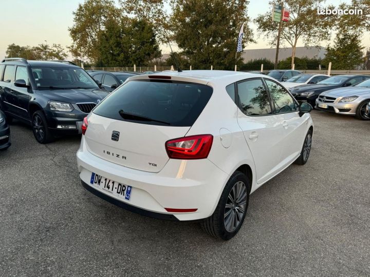 Seat Ibiza 1.4 tdi 90 ch connect Blanc - 4