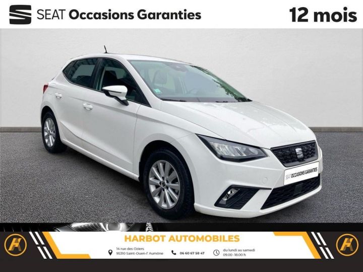 Seat Ibiza v 1.0 mpi 80 ch s/s bvm5 style business Blanc - 10