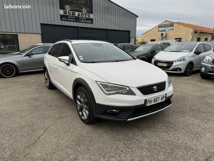 Seat Leon 2.0 tdi 184 ch x-perience 4drive dsg attelage camera- full led Blanc - 1