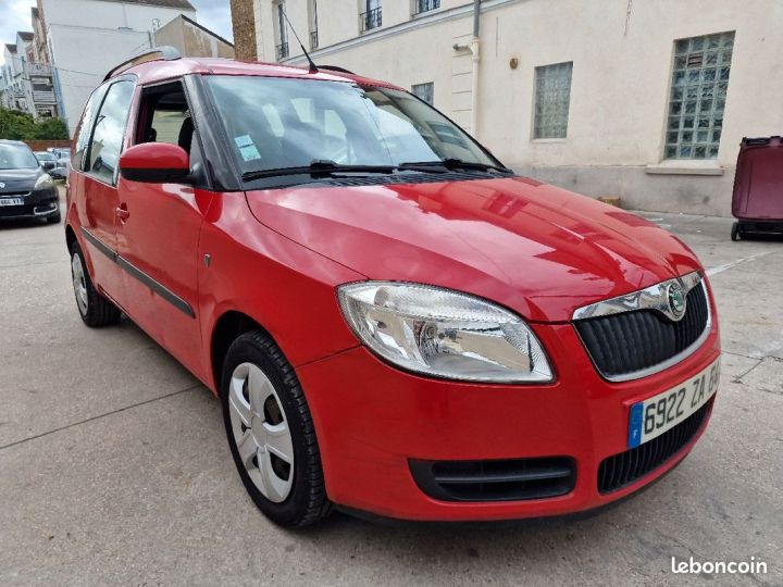 Skoda Roomster 1.4 tdi 80ch entretien a jour garantie 6-mois Rouge - 1