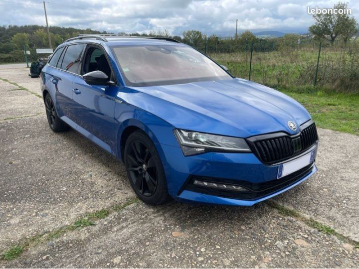 Skoda Superb 2.0 TDI 190 DSG7 4x4 Bleu - 3