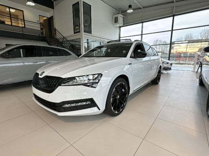 Skoda Superb COMBI Combi 2.0 TDI 150 SCR DSG7 Sportline Blanc - 2