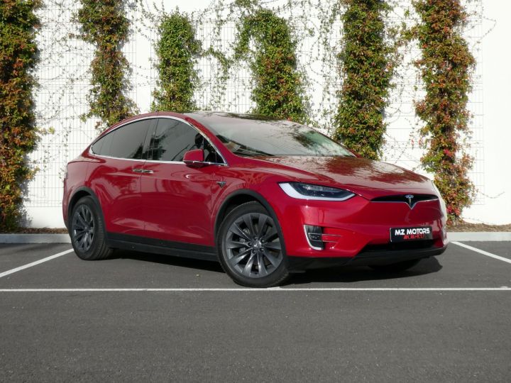 Tesla Model X 100D DUAL MOTOR 7 PLACES Rouge Multicouches Vendu - 4