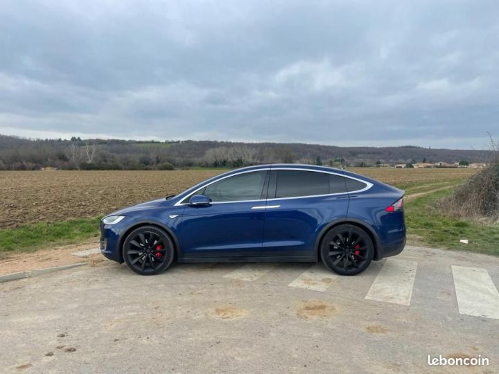 Tesla Model X 90 kWh All-Wheel Drive Performance Bleu - 3