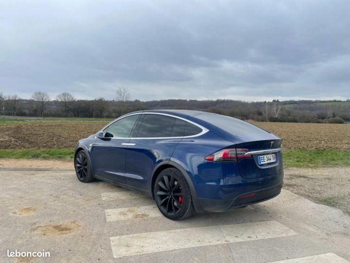 Tesla Model X 90 kWh All-Wheel Drive Performance Bleu - 4