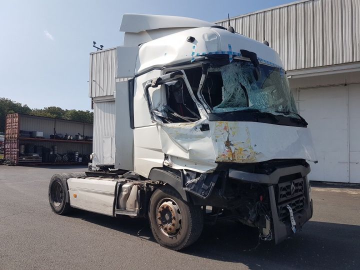 Tractor truck Renault T 480 ACCIDENTE - Mécanique OK BLANC - 3