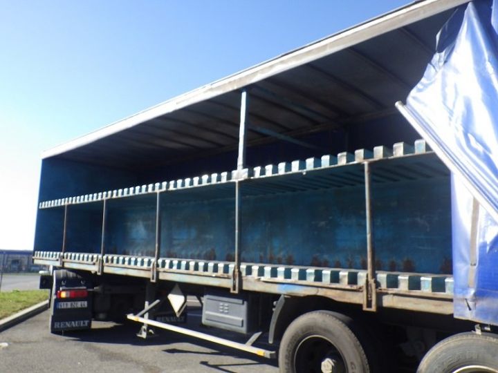 Trailer Fruehauf Curtain side body Bleu - 2