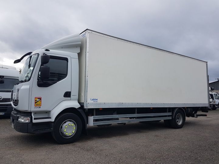 Trucks Renault Midlum Box body + Lifting Tailboard 220dxi.14 FOURGON 7m50 BLANC - 1