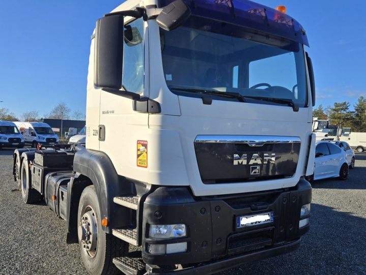 Trucks Man TGS Hookloader Ampliroll body 26.400 polybenne 6x2 hydrodrive BLANC  - 2