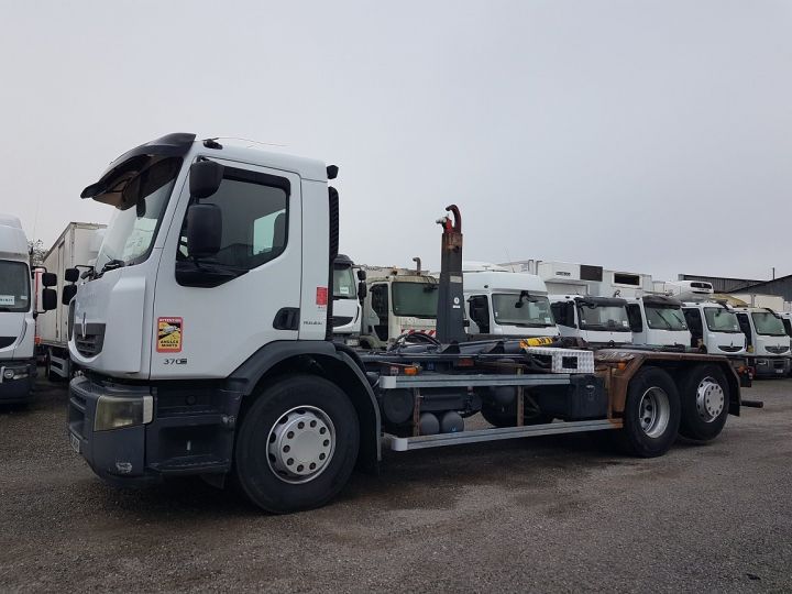 Trucks Renault Premium Hookloader Ampliroll body 370dxi.26 6x2 S HYVALIFT BLANC - 1