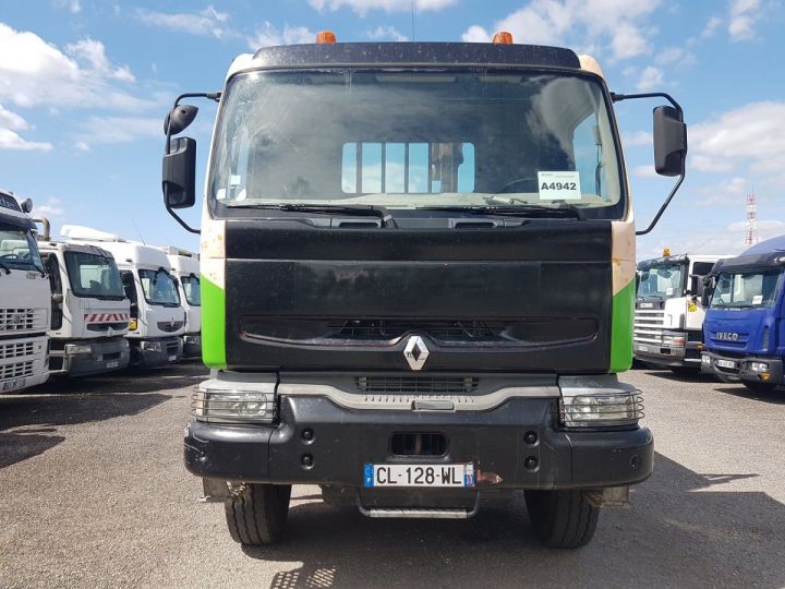 Trucks Renault Kerax Platform body + crane 370dci.26 6x4 COMPACT - PK 15002 A NOIR - ORANGE - VERT - 18