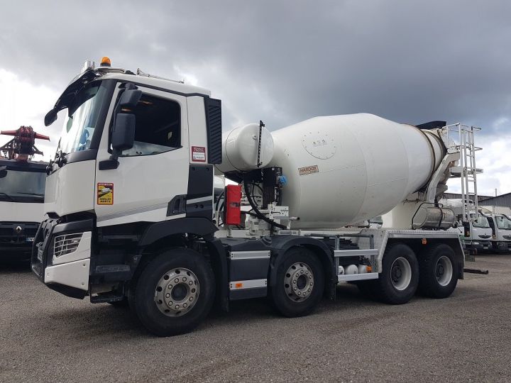 Trucks Renault C Truck mixer body 430 8x4 STETTER 9m3 BLANC - 1