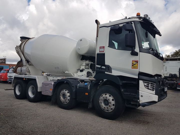 Trucks Renault C Truck mixer body 430 8x4 STETTER 9m3 BLANC - 3