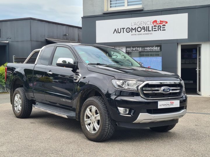 Utilitaire léger Ford Ranger 4 x 4 2.0 213 CV Super Cabine 4x4 TVA Récupérable 50000 kms Noir - 1