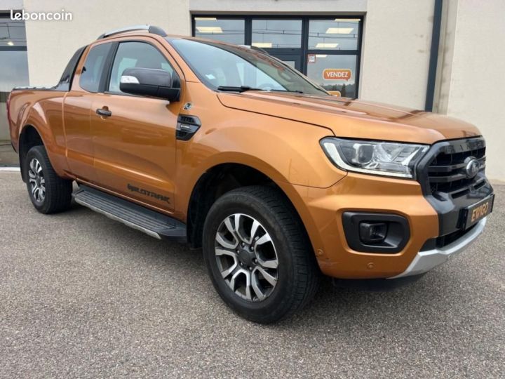 Utilitaire léger Ford Ranger 4 x 4 SUPER CABINE 2.0 TDCI 215CH WILDTRACK 4X4 BVA Orange - 2