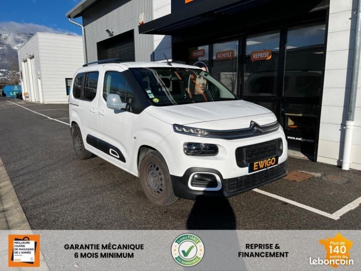 Utilitaire léger Citroen Berlingo Autre Citroën MULTISPACE 1.5 BLUEHDI 100CH SHINE APPLE CARPLAY + CAMERA DE RECUL GRIP CONTRO... Blanc - 1