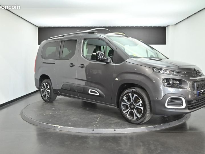 Utilitaire léger Citroen Berlingo Autre Citroën Taille XL 7pl BlueHDi 130 S&S BVM6 Shine Gris - 9