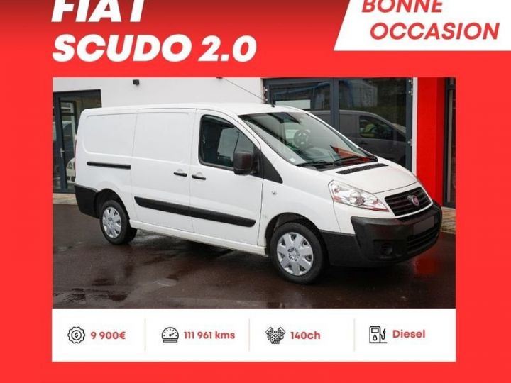 Utilitaire léger Fiat Scudo Autre 2.0 140ch Boîte manuelle 6 vitesses L2H1 Blanc - 1