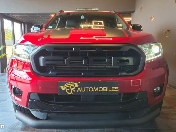 Utilitaire léger Ford Ranger Autre 2.0 TDCi BI-TURBO 213 ch Double Cabine STORMTRAK BVA10 BODY KIT RAPTOR ACC CUIR GPS ANGLE MORT FULL LED KEYLESS GO Rouge - 2