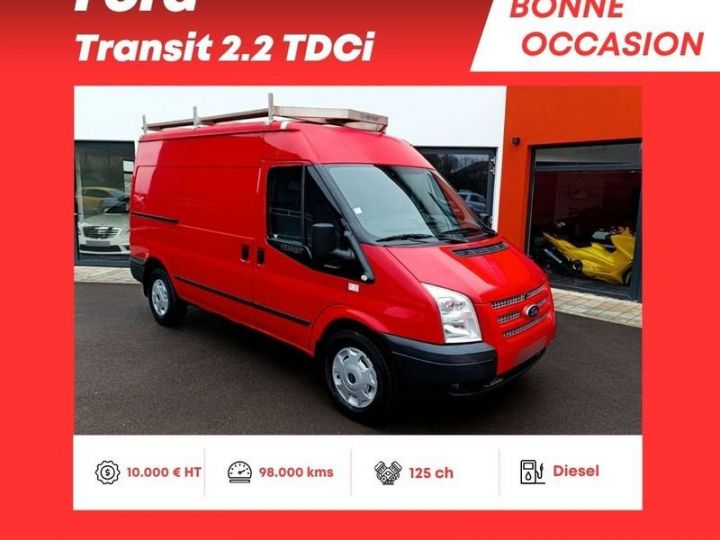 Utilitaire léger Ford Transit Autre 2.2 TDCi 125ch Boîte manuelle 6 vitesses Rouge - 1