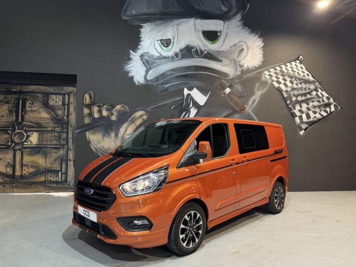 Utilitaire léger Ford Transit Autre Custom 2.0 170 320L1H1 AUTO CAB APP SPORT TVA RECUPERABLE Orange - 1