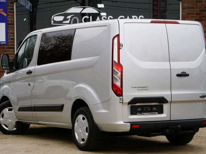 Utilitaire léger Ford Transit Autre Custom 2.0 TDCI TVA-BTW Bte AUTO 5 PL PDC DOUBLE CABINE Gris Métallisé - 4