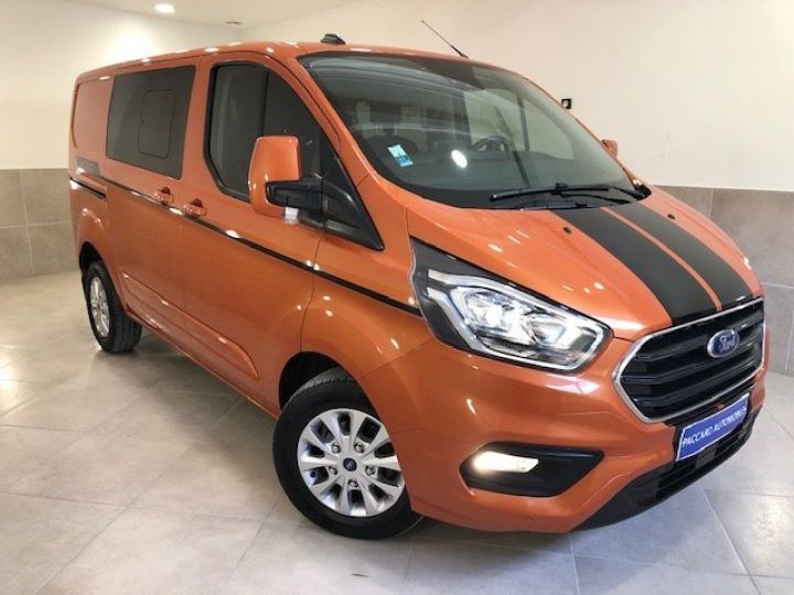 Utilitaire léger Ford Transit Autre CUSTOM CAB APPRO 5 PLACES L1H1 130cv LIMITED ORANGE - 1