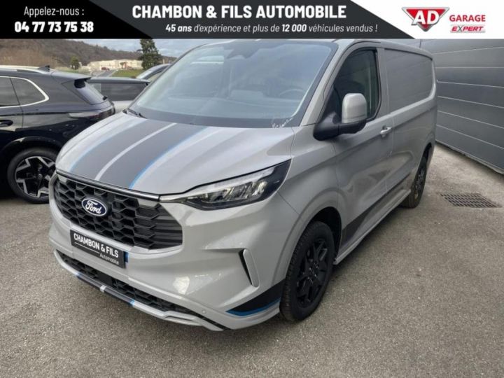 Utilitaire léger Ford Transit Autre Custom FOURGON 320 L1H1 2.0 ECOBLUE 170 CH BVA8 SPORT Prix 40325 HT Gris Mat - 3