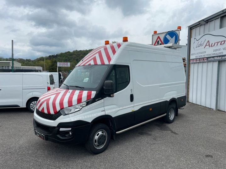 Utilitaire léger Iveco Daily Autre 3.0 50C17 L3H3 Poid Lourd 170 CV 3 places Caméra Clim 5T200 PTRA 8700 kg Attelage 220 V Panneau signalisation Roue jumelée Etagère + établi Tachygraph Blanc - 2