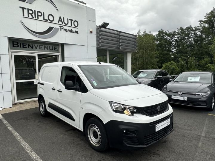 Utilitaire léger Peugeot Partner Autre 1000KG 1.5 BlueHDi S&S - 100 Grip Standard Clim + Radar aR BLANC - 1