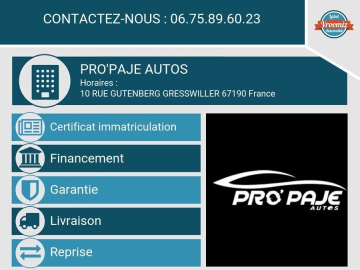 Utilitaire léger Peugeot Partner Autre 2.0 HDI 90 / 2E MAIN / EQUIPEMENT PMR Gris Métallisé - 6