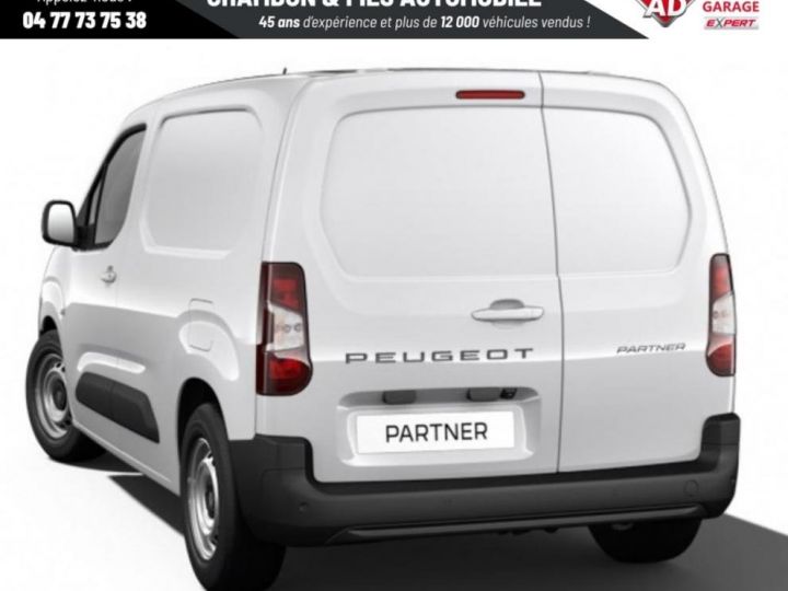 Utilitaire léger Peugeot Partner Autre FOURGON M 650 KG BLUEHDI 100 S&S BVM6 Blanc - 3